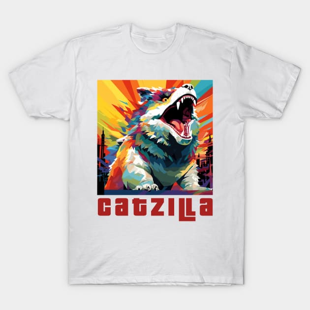 Catzilla T-Shirt by Yopi